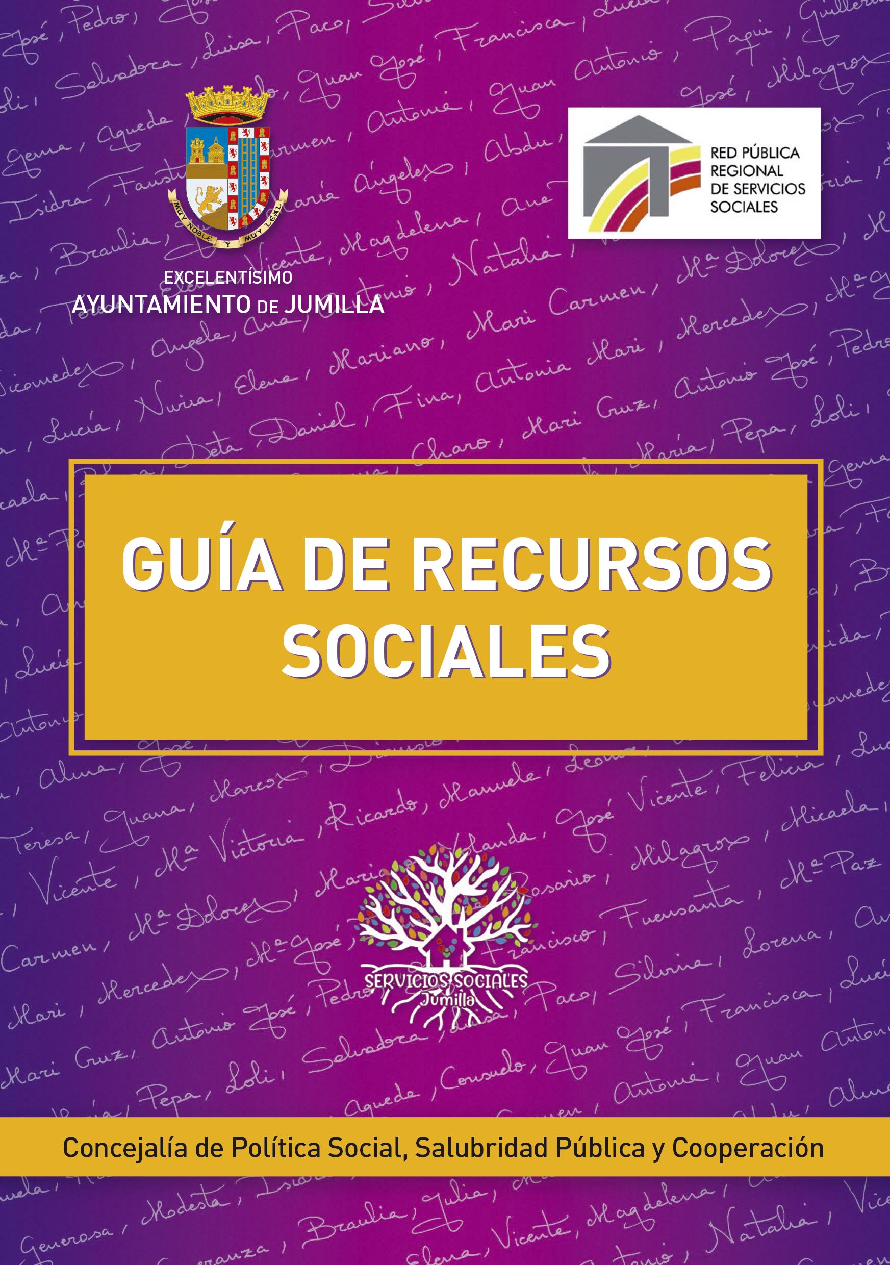 GUIA RECURSOS SOCIALES . Sale del sitio www.jumilla.org  