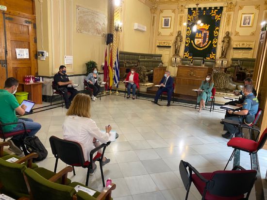 El delegado del Gobierno en Murcia resalta el buen trabajo de las fuerzas de seguridad del municipio