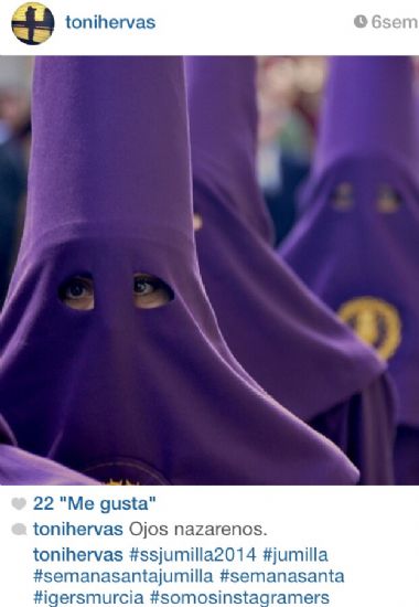 La Concejala de Festejos da a conocer el ganador del I Concurso de Instagram de Semana Santa de Jumilla