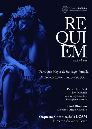 Cultura presenta el Requiem de Mozart para el prximo 13 de marzo en la Parroquia de Santiago