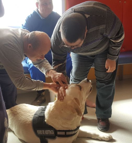 La Concejala de Salubridad ofrece terapia con animales para personas con discapacidad