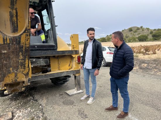 Comienzan las obras en la carretera RM-A11 que une Jumilla con Fuente lamo de Albacete