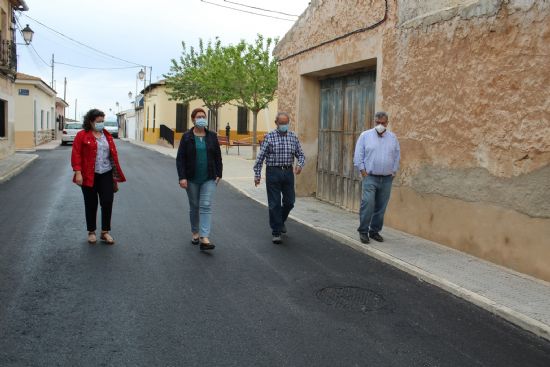 Concluyen las obras de asfaltado de varias calles de Caada del Trigo