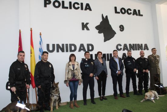 Presentada oficialmente la Unidad Canina de la Polica Local de Jumilla