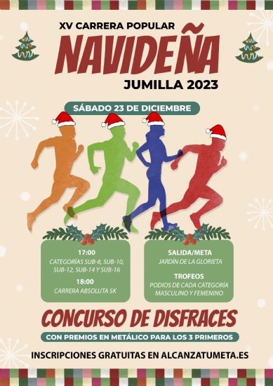 Presentada la Carrera Popular Navidea que pasa a celebrarse la tarde del 23 de diciembre con inscripciones gratuitas