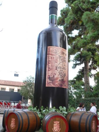 CON LA INAUGURACIN DE LA FUENTE DEL VINO SE DIO EL PISTOLETAZO DE SALIDA A LA FERIA Y FIESTAS 2009