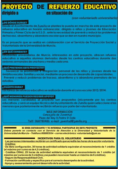 El Programa De Refuerzo Educativo Pone En Contacto A Universitarios Con Escolares Para Mejorar Su Rendimiento