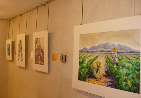 EL ALCALDE Y RESPOSABLES DE LA CAM Y DEL CENTRO PENITENCIARIO DE MURCIA INAUGURAN, EN JUMILLA, LA EXPOSICION NACIONAL PRESOS DE LAS BELLAS ARTES 2010 