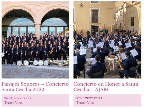 Los conciertos de las bandas con motivo de Santa Cecilia se celebrar�n el fin de semana del 26 y 27 de noviembre