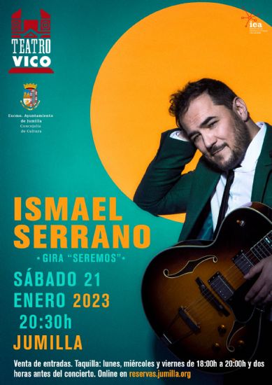 �ltimas entradas a la venta para el concierto de Ismael Serrano, este s�bado en el Teatro Vico
