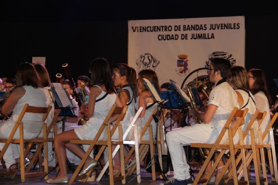 Las bandas juveniles de Jumilla y Fuente lamo se exhiben en la Glorieta