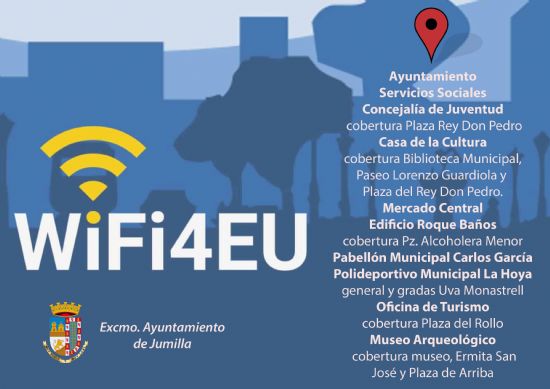 El Ayuntamiento instala 15 puntos de acceso a internet gratuito a travs del Programa WiFi4EU