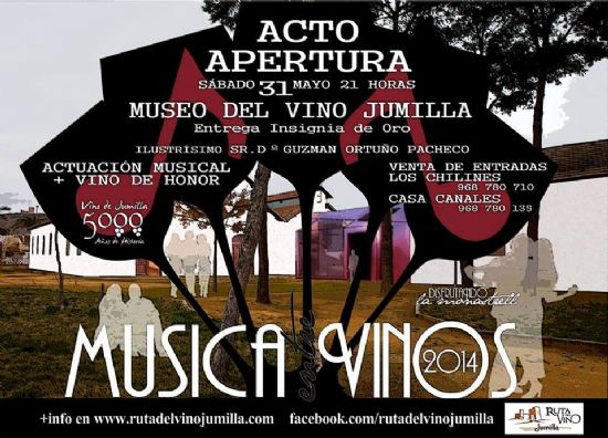 El prximo sbado, arranca en Jumilla el ciclo  de conciertos Msica entre Vinos 2014