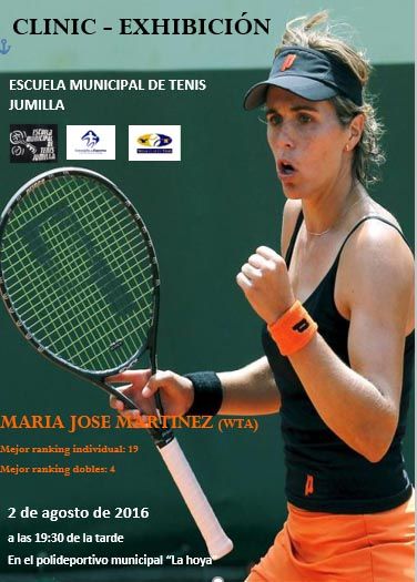 La tenista Mara Jos Martnez realizar una exhibicin en Jumilla el prximo martes