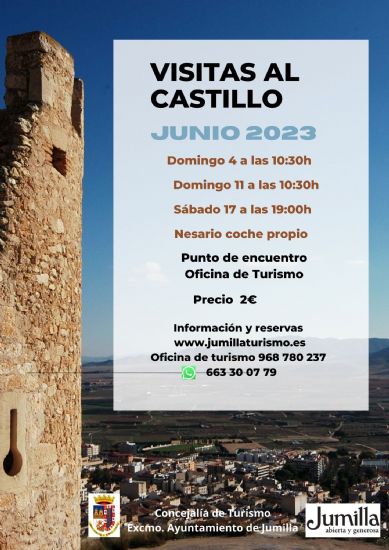 La Concejala de Turismo programa tres visitas guiadas al Castillo para el mes de junio