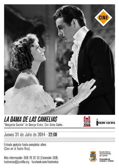 Maana jueves, sesin de cine en el Teatro Vico con todo un clsico La Dama de las Camelias