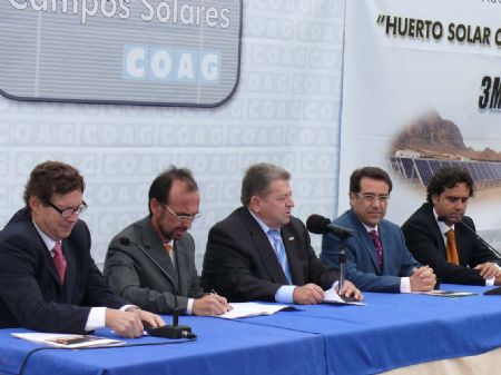 COAG PONE EN MARCHA EN JUMILLA UN HUERTO SOLAR QUE PRODUCIR 3 MEGAVATIOS