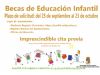 foto portada - noticia Se abre el plazo para solicitar becas para libros y material didáctico del segundo ciclo de Educación Infantil
